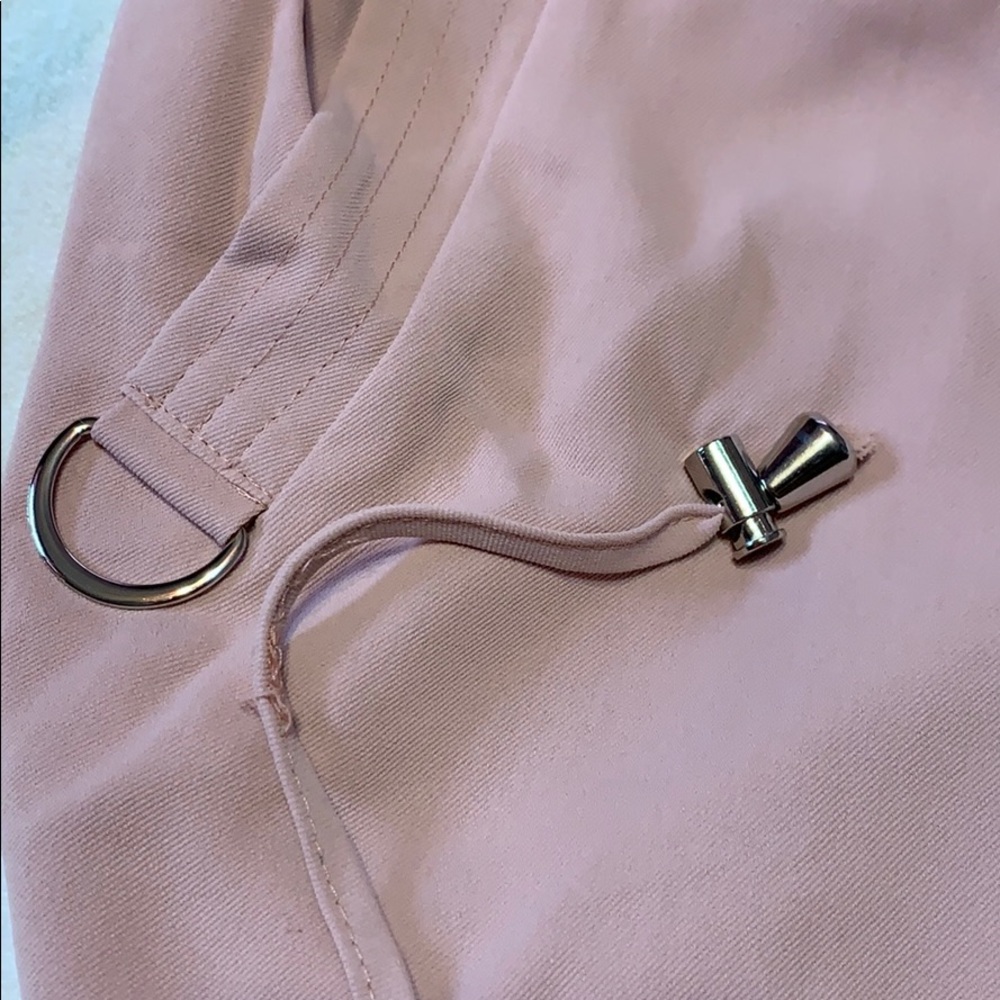 BLUSH PINK DETAILED LONG OPEN STYLE JACKET - Picture 7 of 9